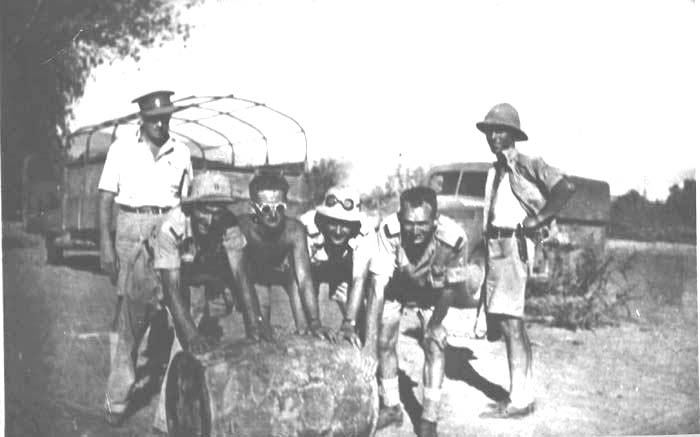Obtaining water from waterhole